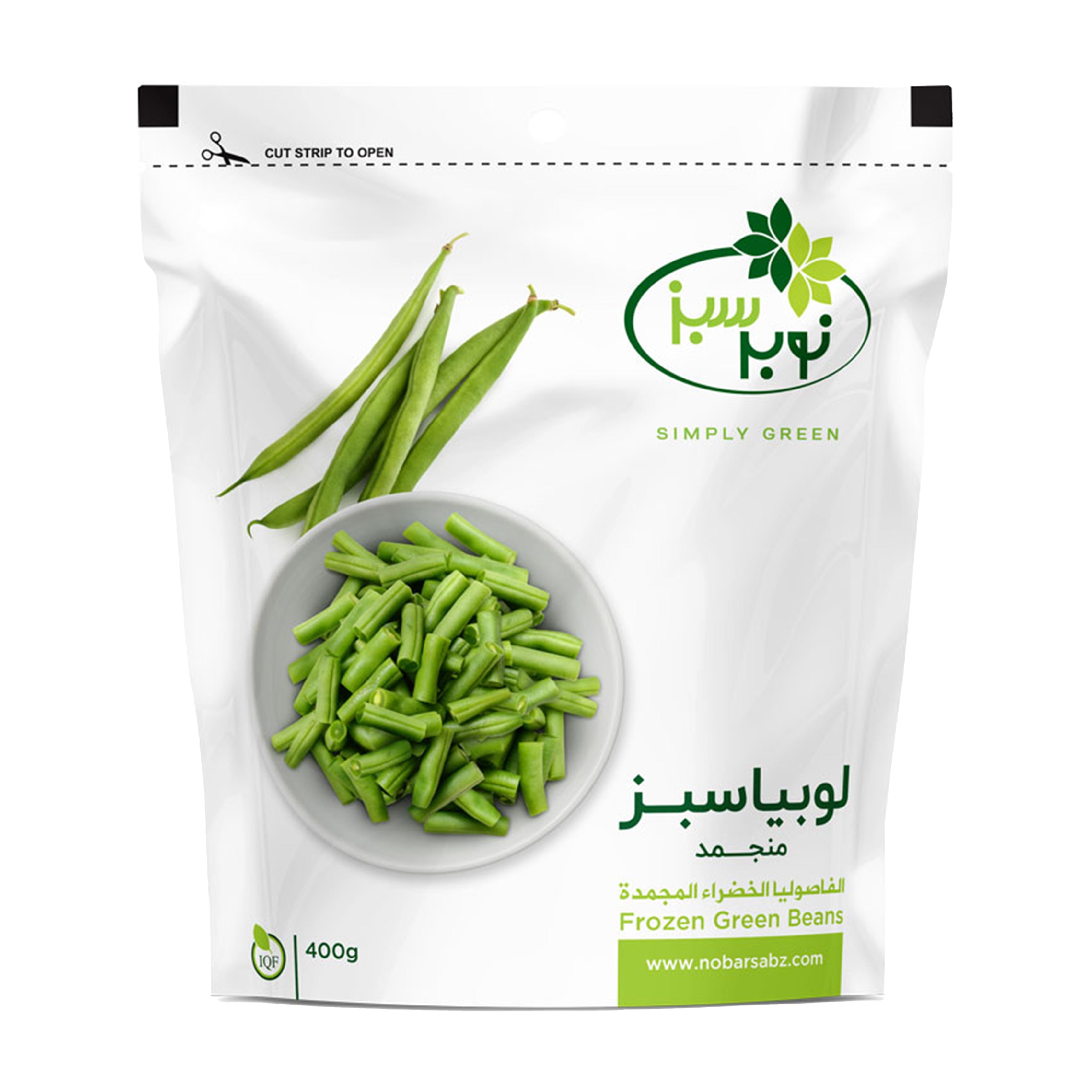 نوبر سبز | لوبیا سبز منجمد (۴۰۰ گرم)